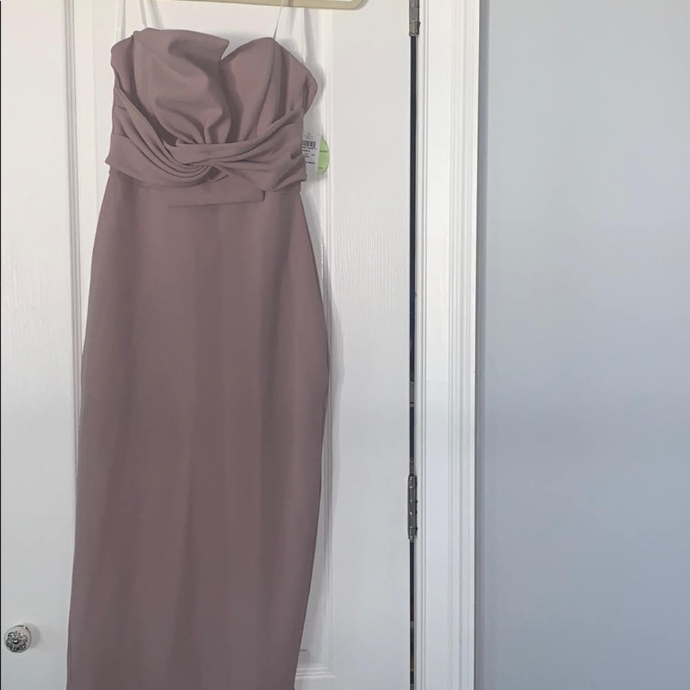 Mauve midi dress